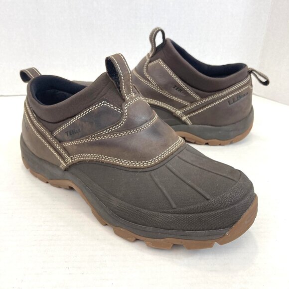 LL Bean Storm Chaser 5 Boots Shoes Mens Size 10 Arctic Grip Waterproof Slip On - Picture 1 of 16